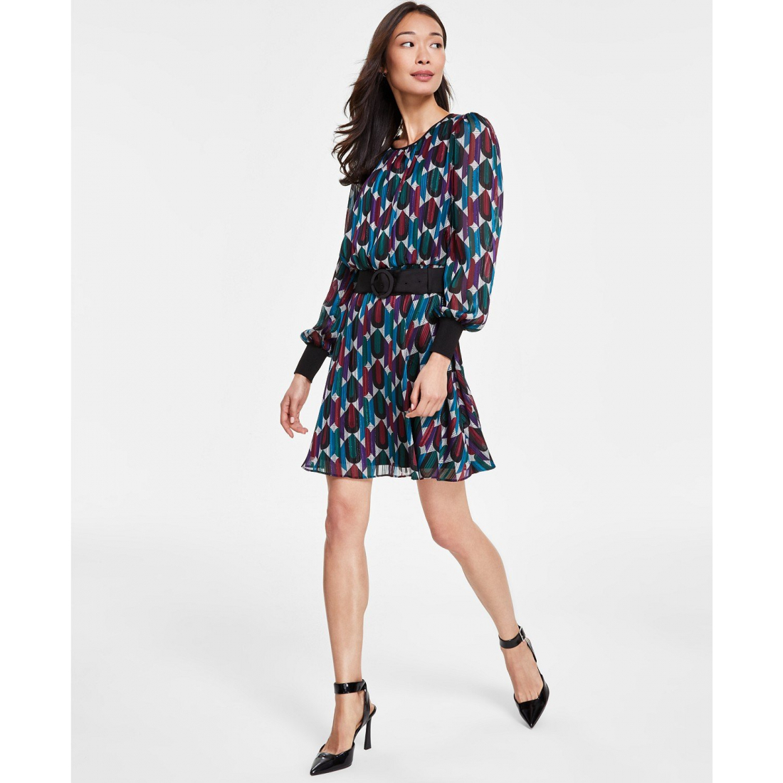 Women's 'Geo-Print' A-line Dress