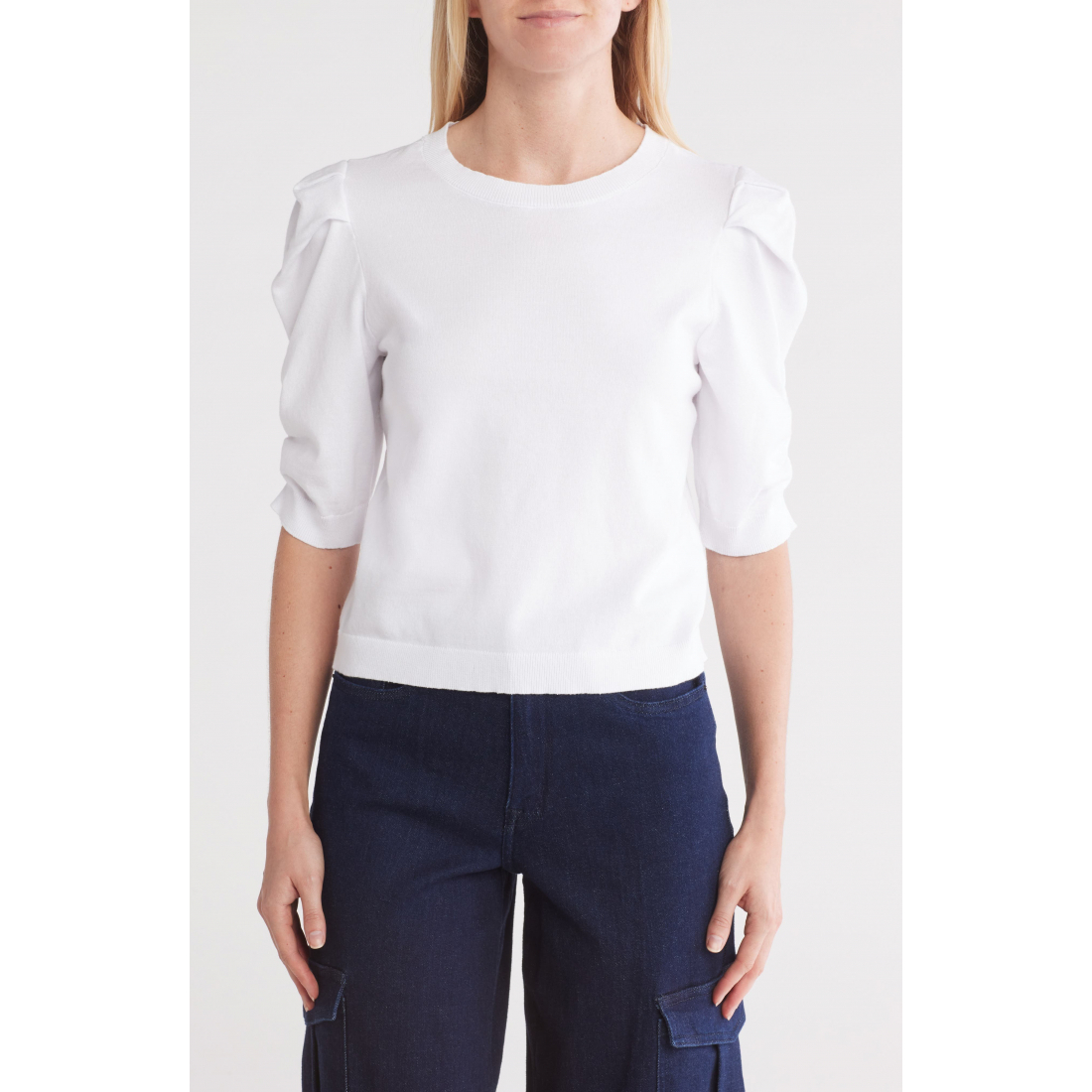 Pull 'Elbow Sleeve Crewneck' pour Femmes