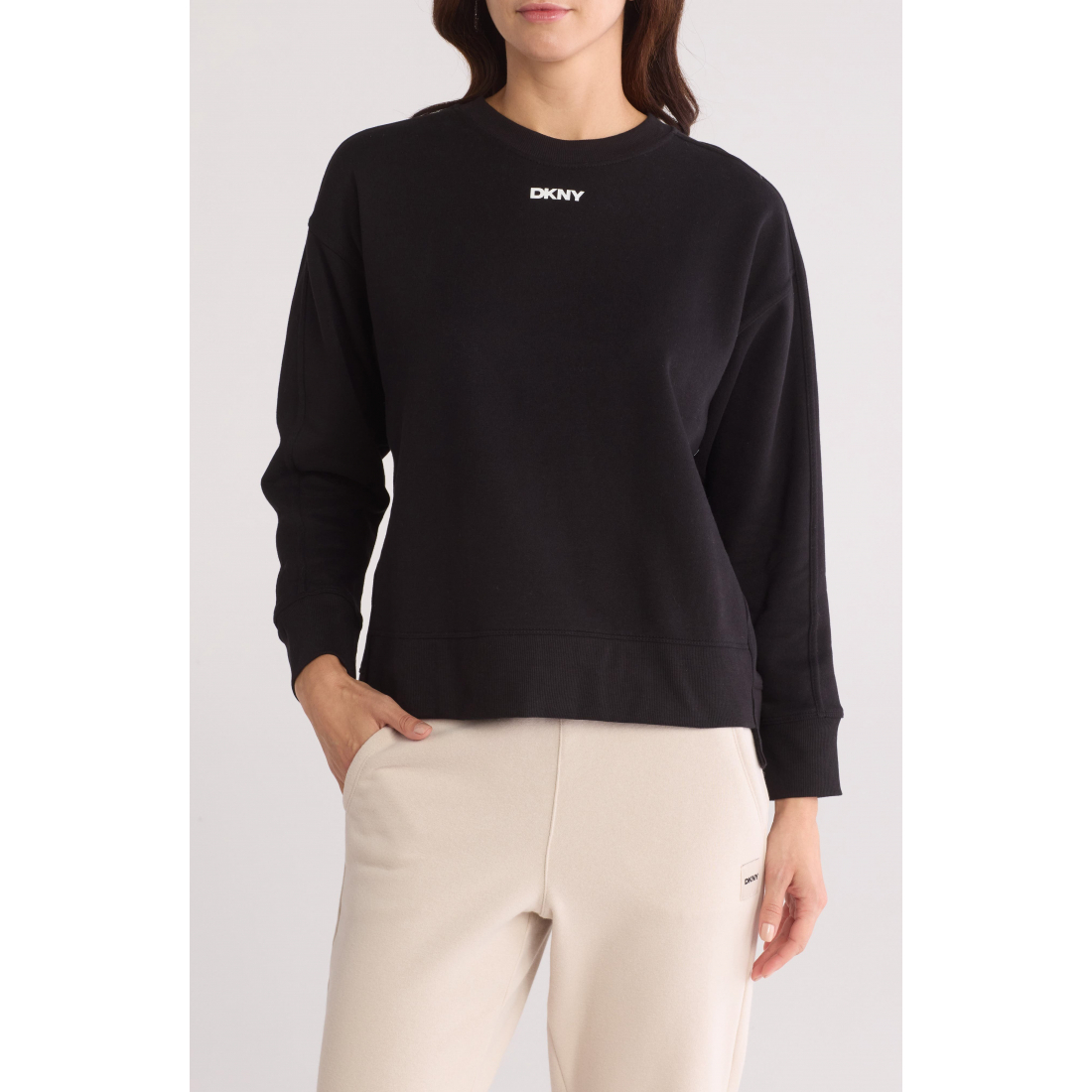 Sweatshirt 'Logo Fleece High-Low' pour Femmes