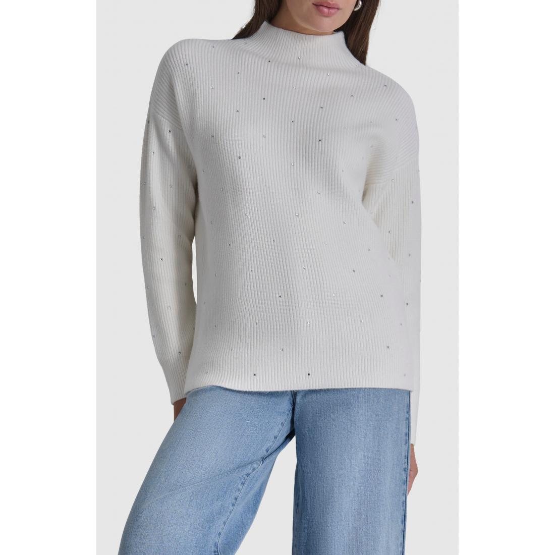 Pull 'Studded Mock Neck' pour Femmes