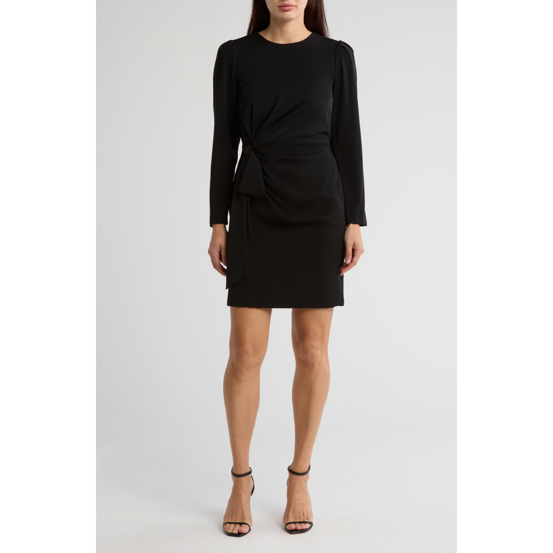 Robe à manches longues 'Front Knot' pour Femmes