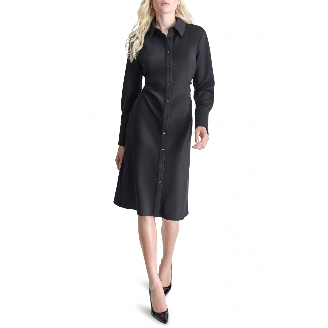 Women's 'Long Sleeve Scuba' Shirtdress