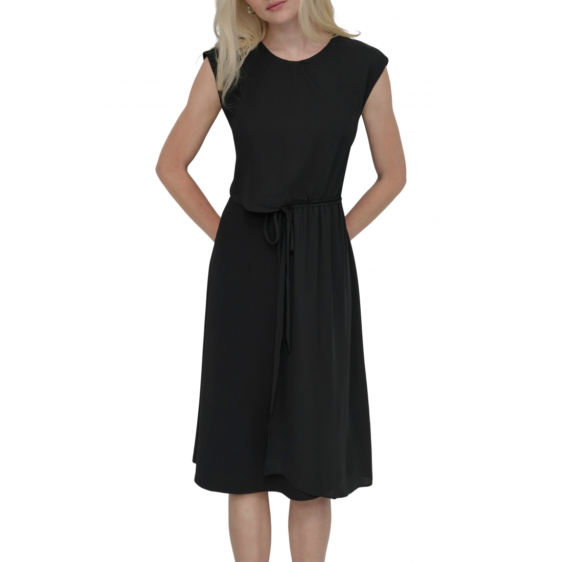 Robe Midi 'Tie Waist' pour Femmes