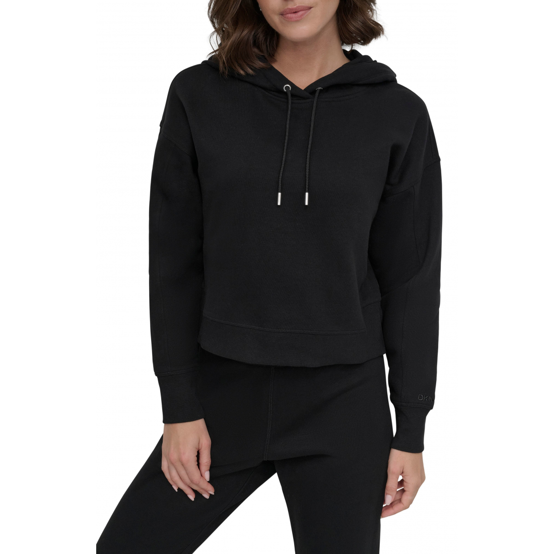 Sweatshirt à capuche  'Embroidered Logo Fleece Crop' pour Femmes