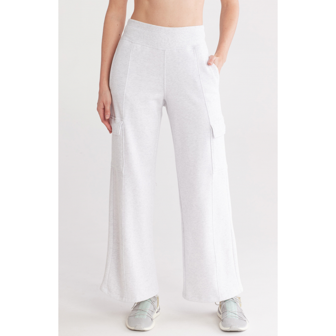 Women's 'Embroidered Logo Wide Leg' Trousers