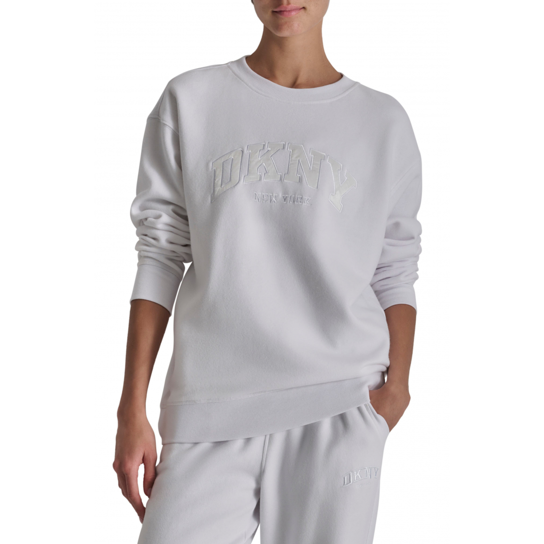 Sweatshirt 'Varsity Satin Logo' pour Femmes