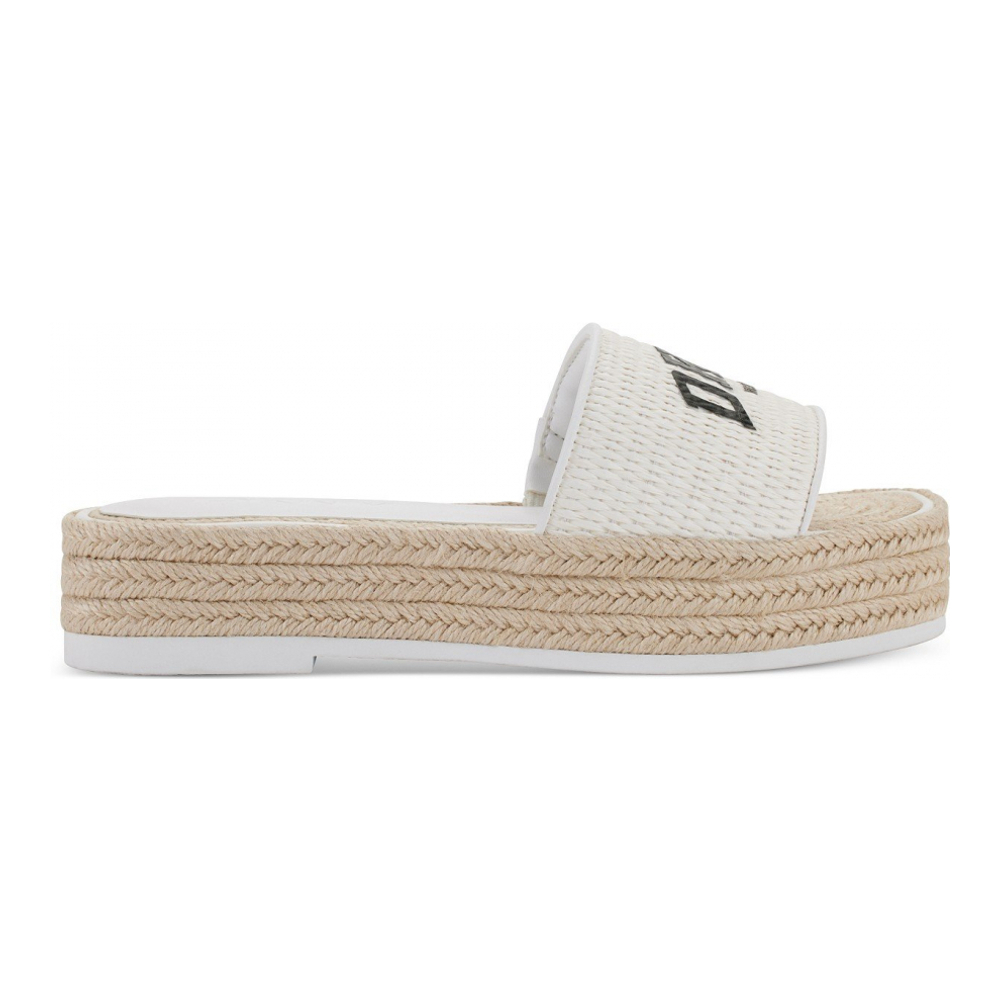 Sandales plates 'Fiona Arch Logo Espadrille Platform' pour Femmes