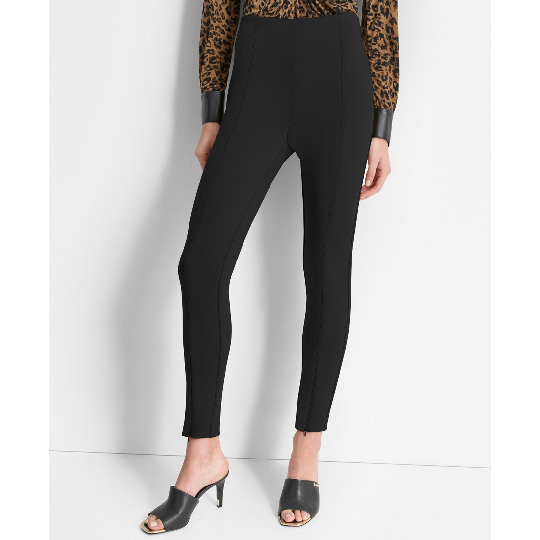 Pantalon 'Front-Seam Zippered-Hem' pour Femmes