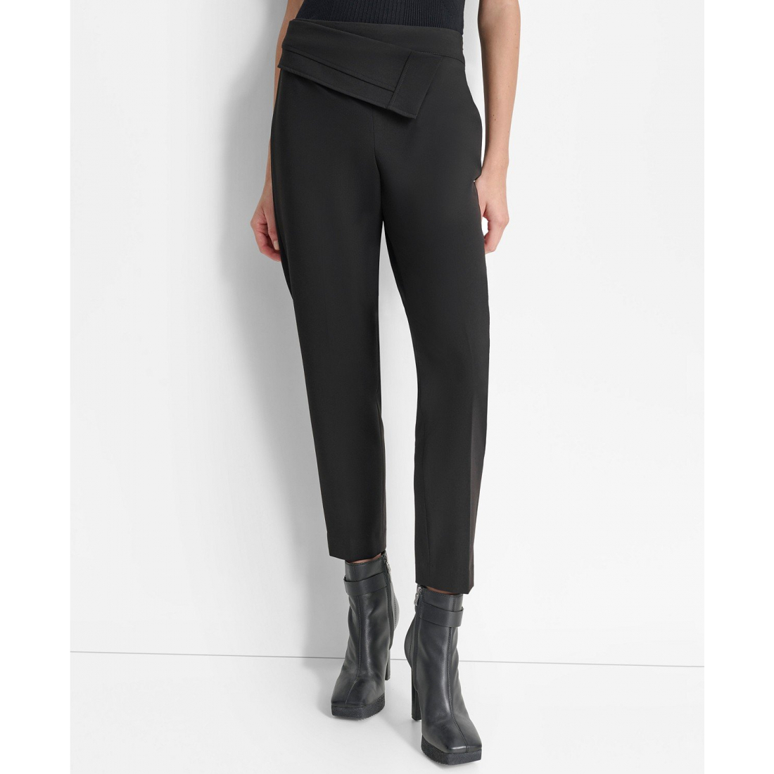 Pantalon 'Pyrn Foldover-Waist Ankle' pour Femmes