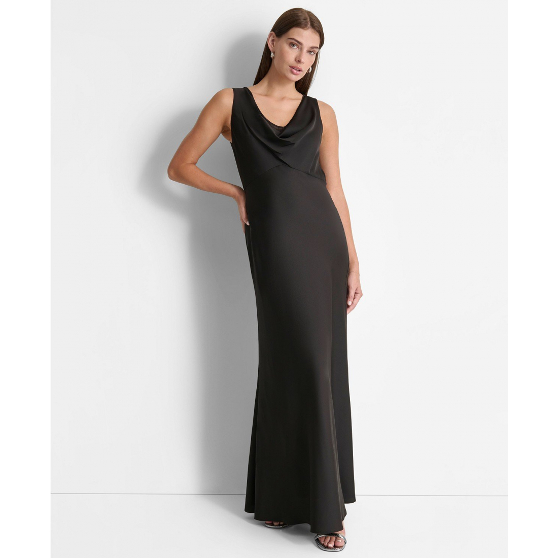 Robe de soirée 'Cowlneck Sleeveless' pour Femmes
