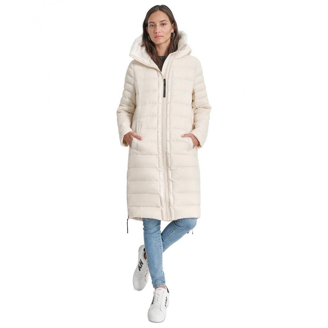 Manteau matelassé 'Down Quilted Hooded' pour Femmes
