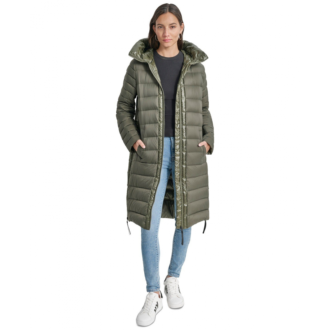 Manteau matelassé 'Down Quilted Hooded' pour Femmes