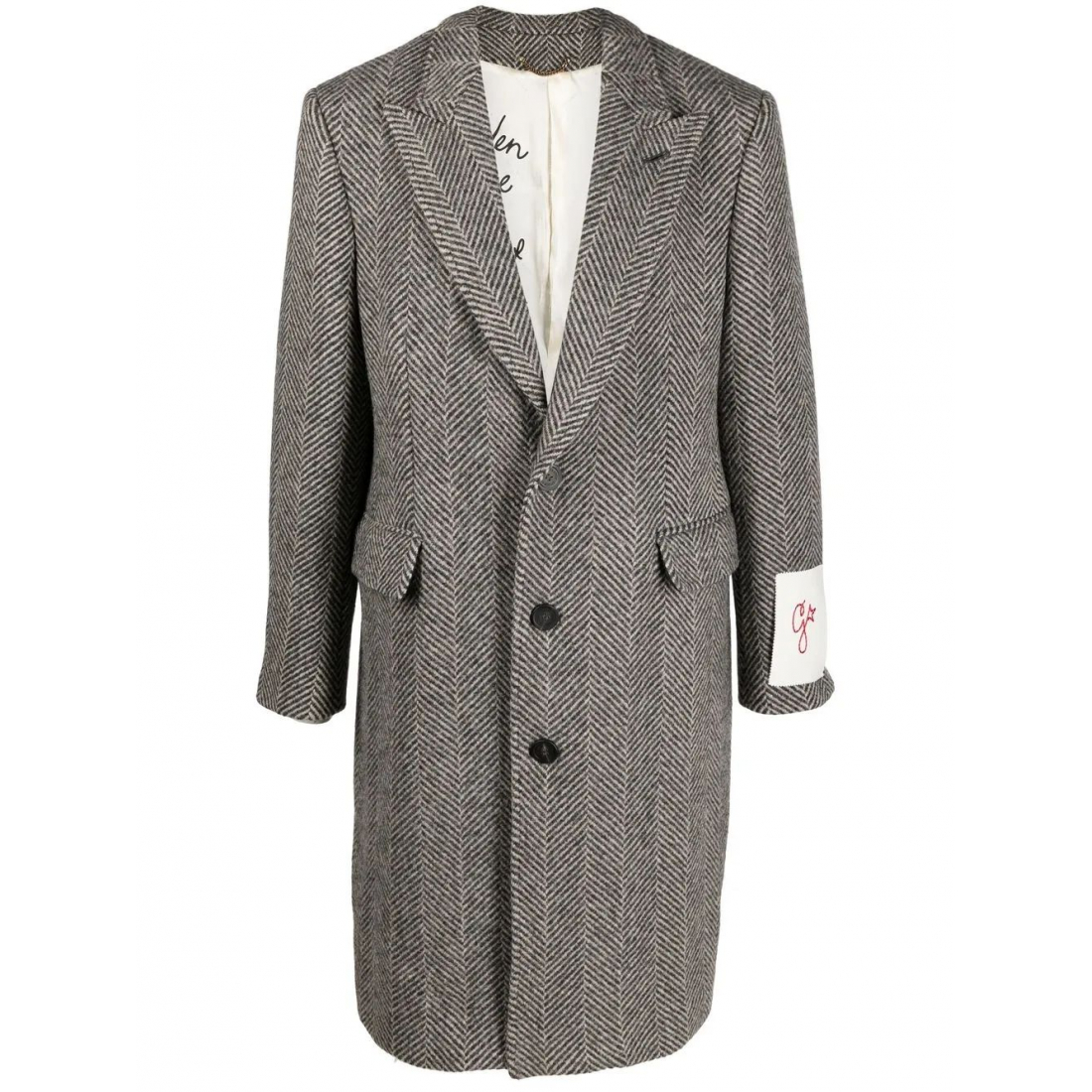 Men's 'Logo-Patch' Coat