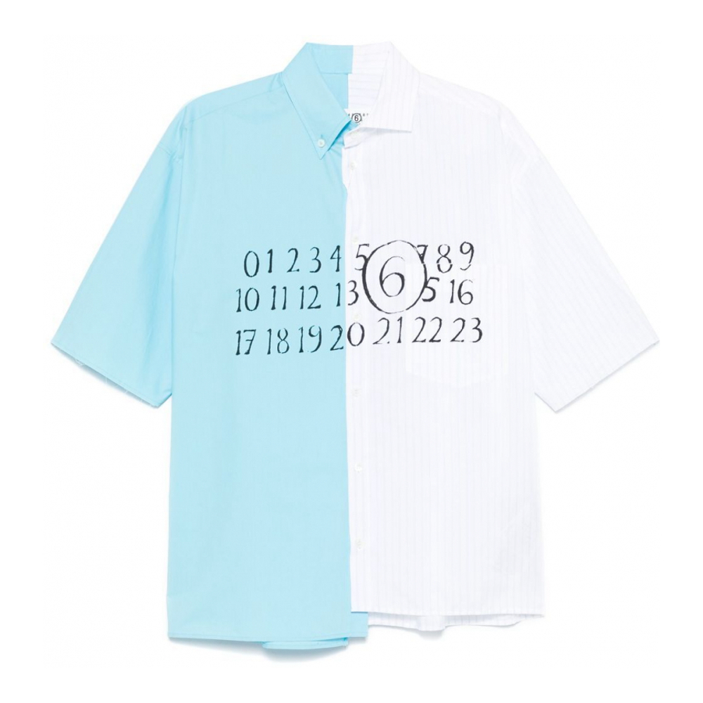 Chemise à manches courtes 'Asymmetric Poplin' pour Hommes