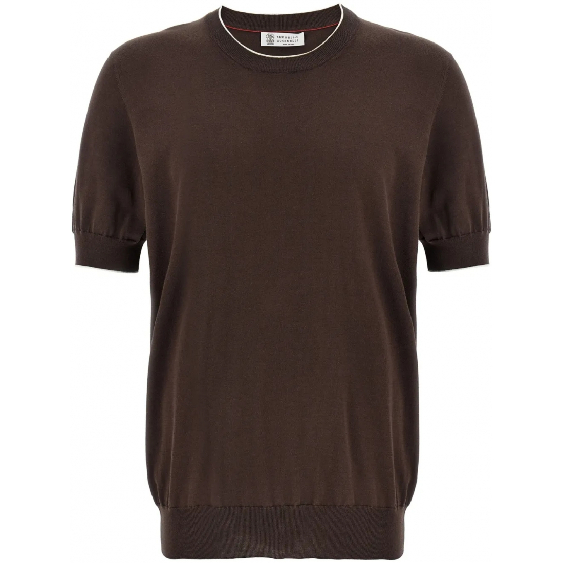 T-shirt 'Contrast-Trim' pour Hommes