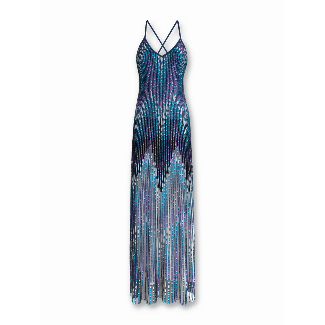Robe maxi 'Zig Zag With Crossed Straps' pour Femmes