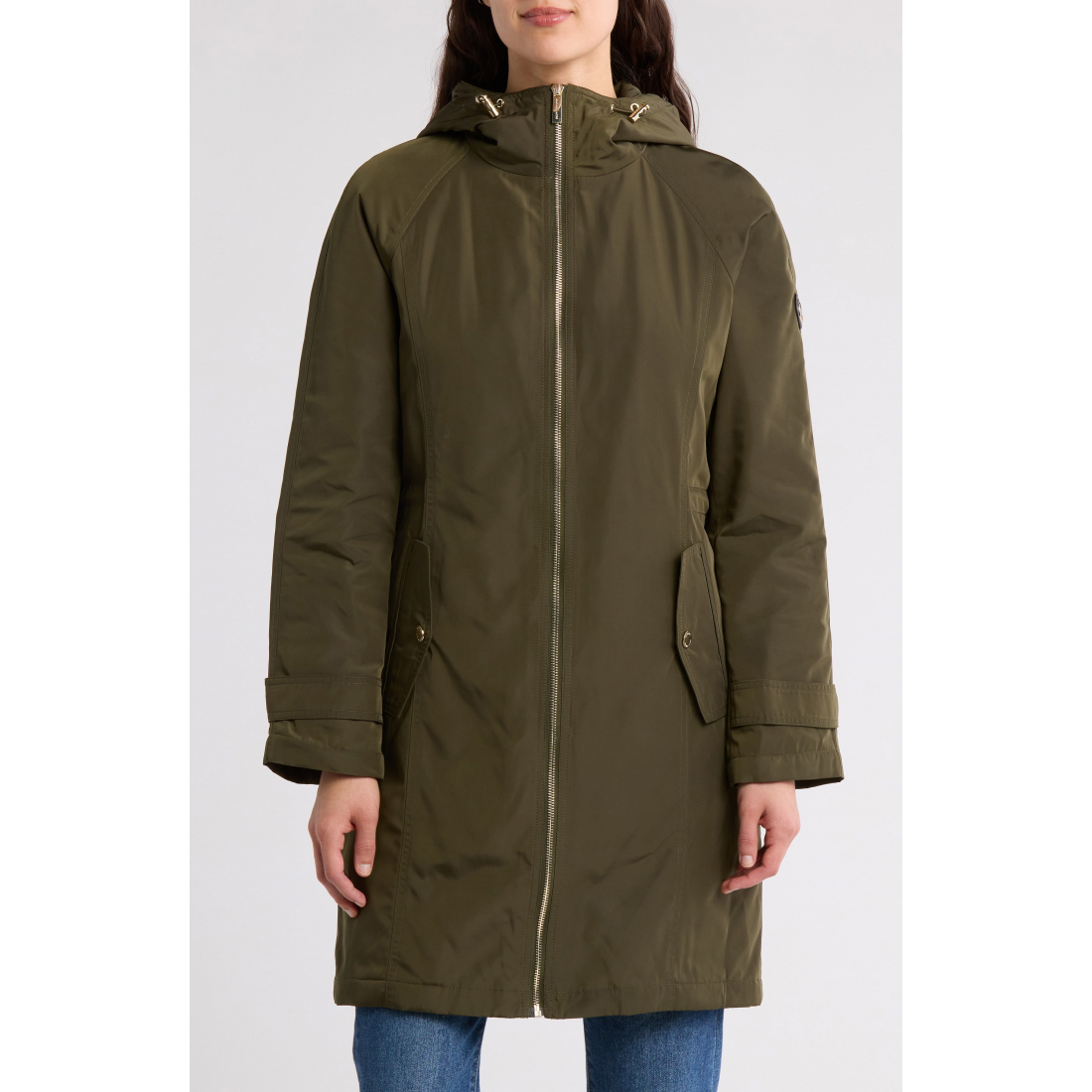 'Longline Hooded Coat' pour Femmes