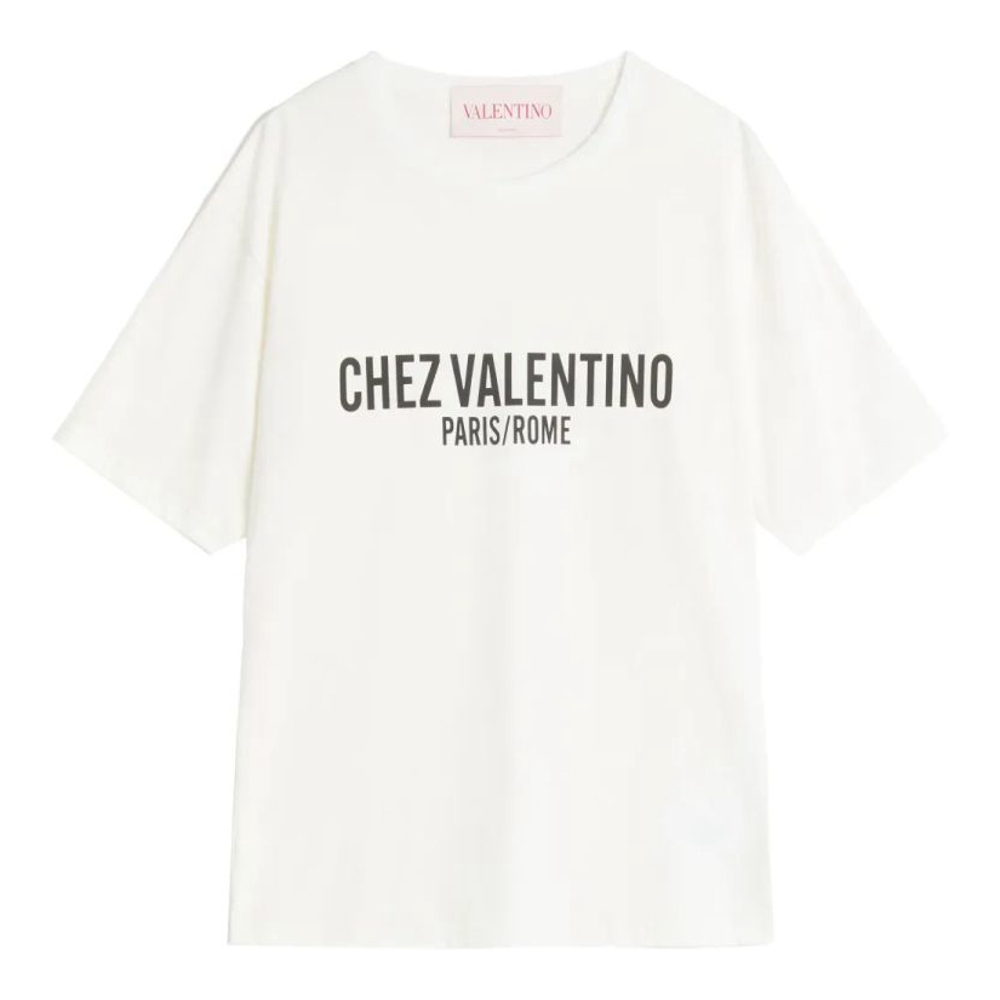 T-shirt 'Chez Valentino-Print' pour Femmes