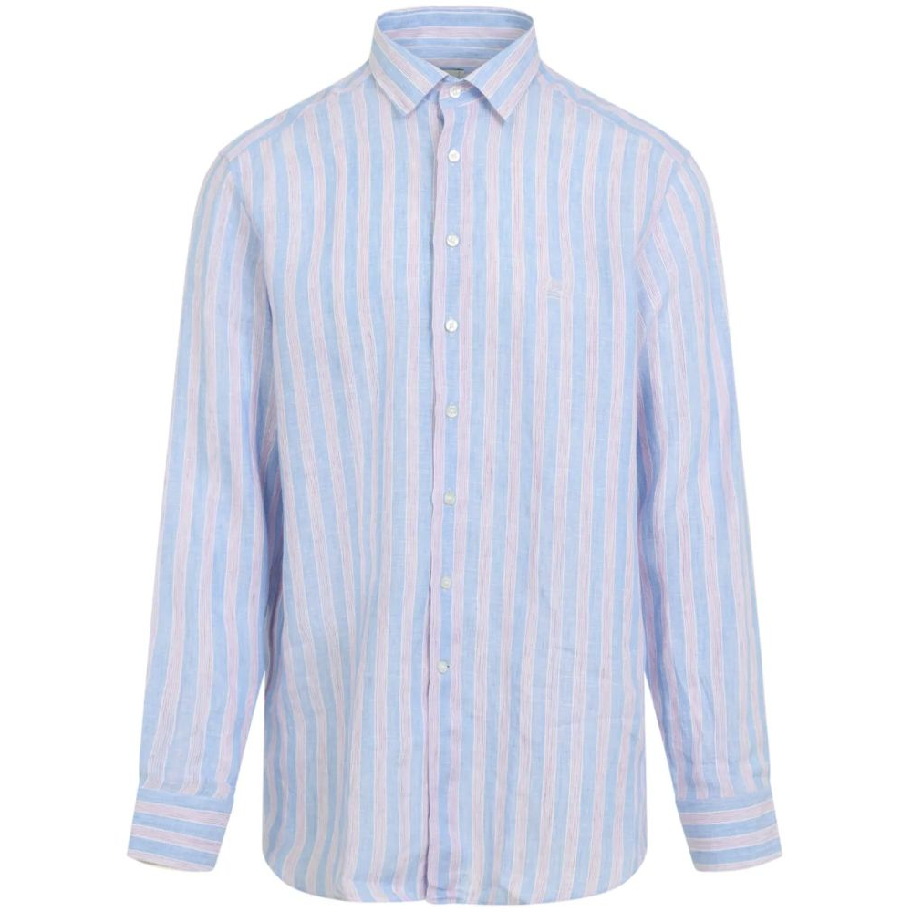 Chemise en lin 'Striped' pour Hommes