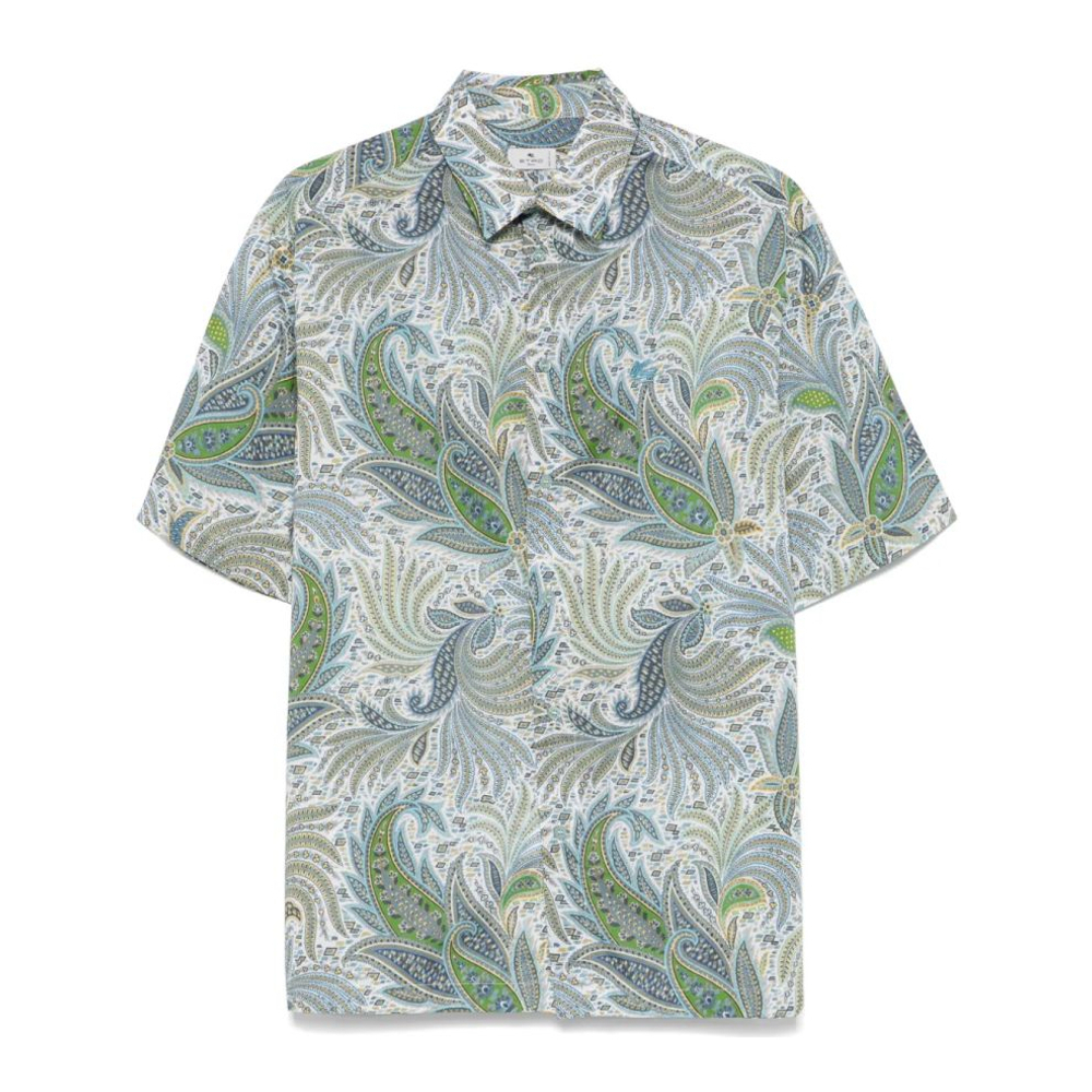 Chemise à manches courtes 'Paisley-Print' pour Hommes