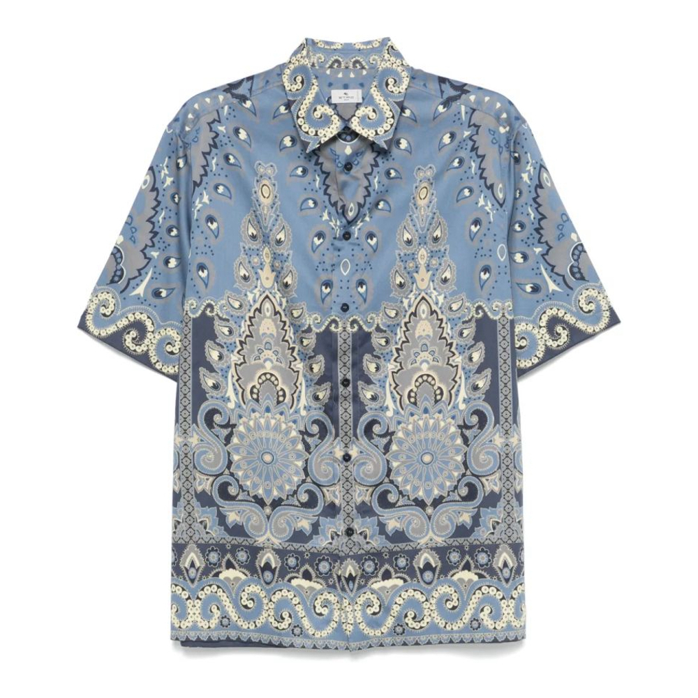 Chemise à manches courtes 'Paisley-Print' pour Hommes