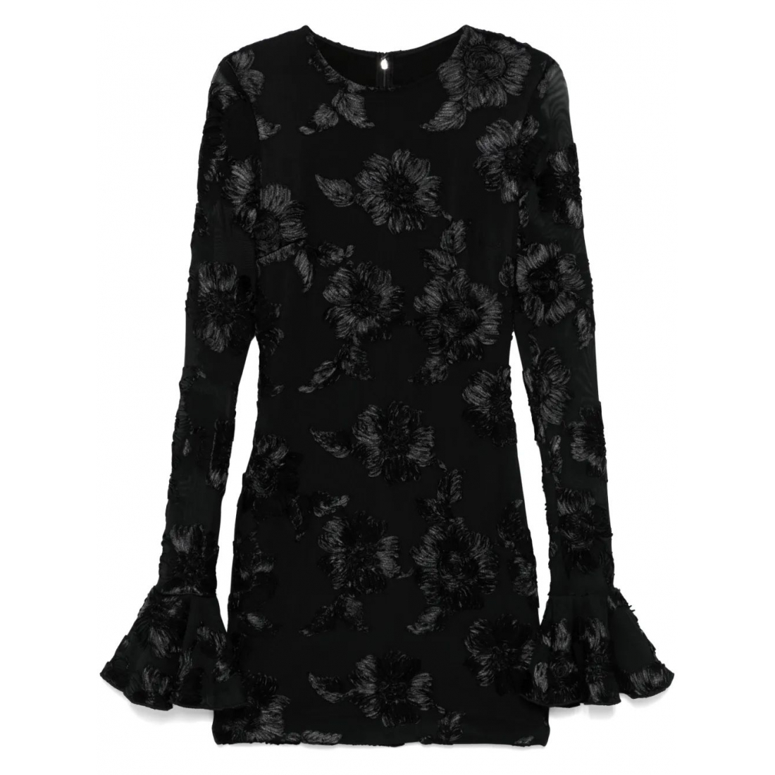 Robe mini 'Floral-Embroidered' pour Femmes
