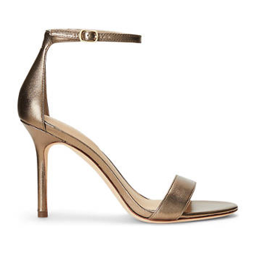 'Allie Metallic Nappa Leather Sandals' pour Femmes