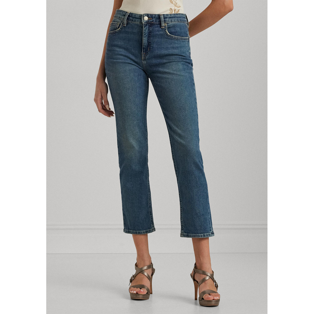 Women's 'High-Rise Straight' Ankle Jeans
