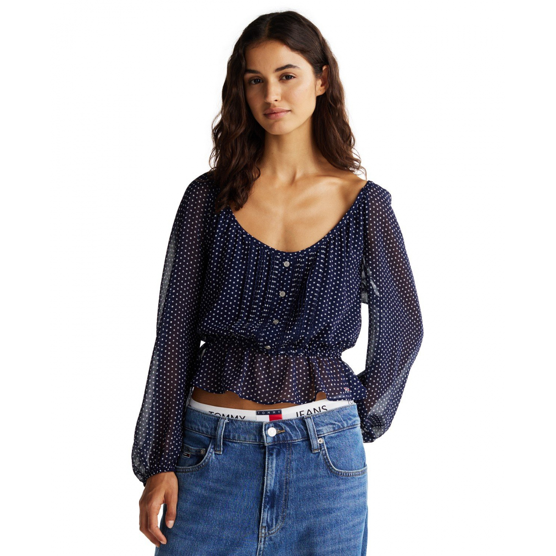 'Star All Over Print Blouse' pour Femmes
