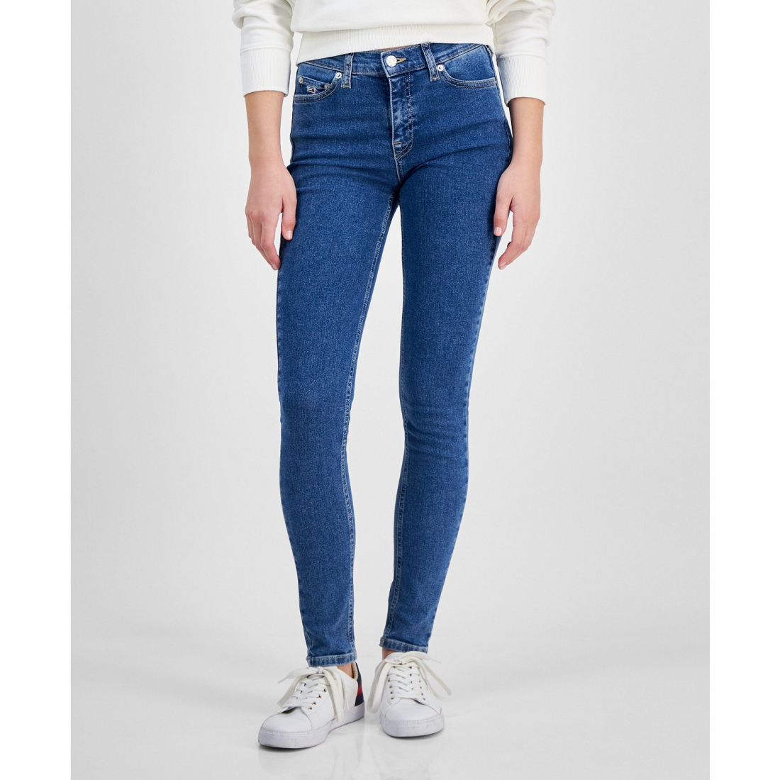 Jeans skinny 'Medium-Wash Nora Mid-Rise' pour Femmes