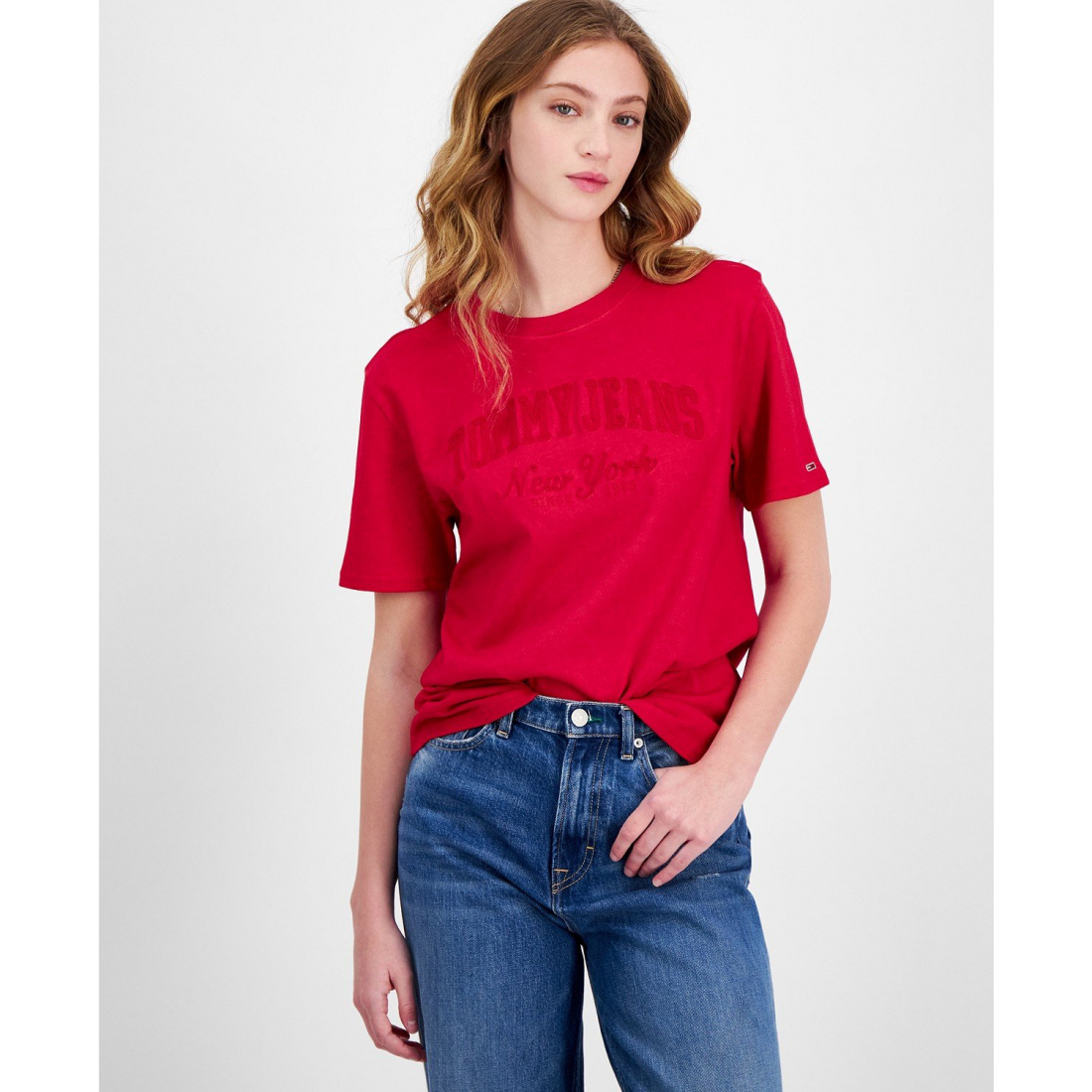 T-shirt 'Relaxed Varsity Logo' pour Femmes