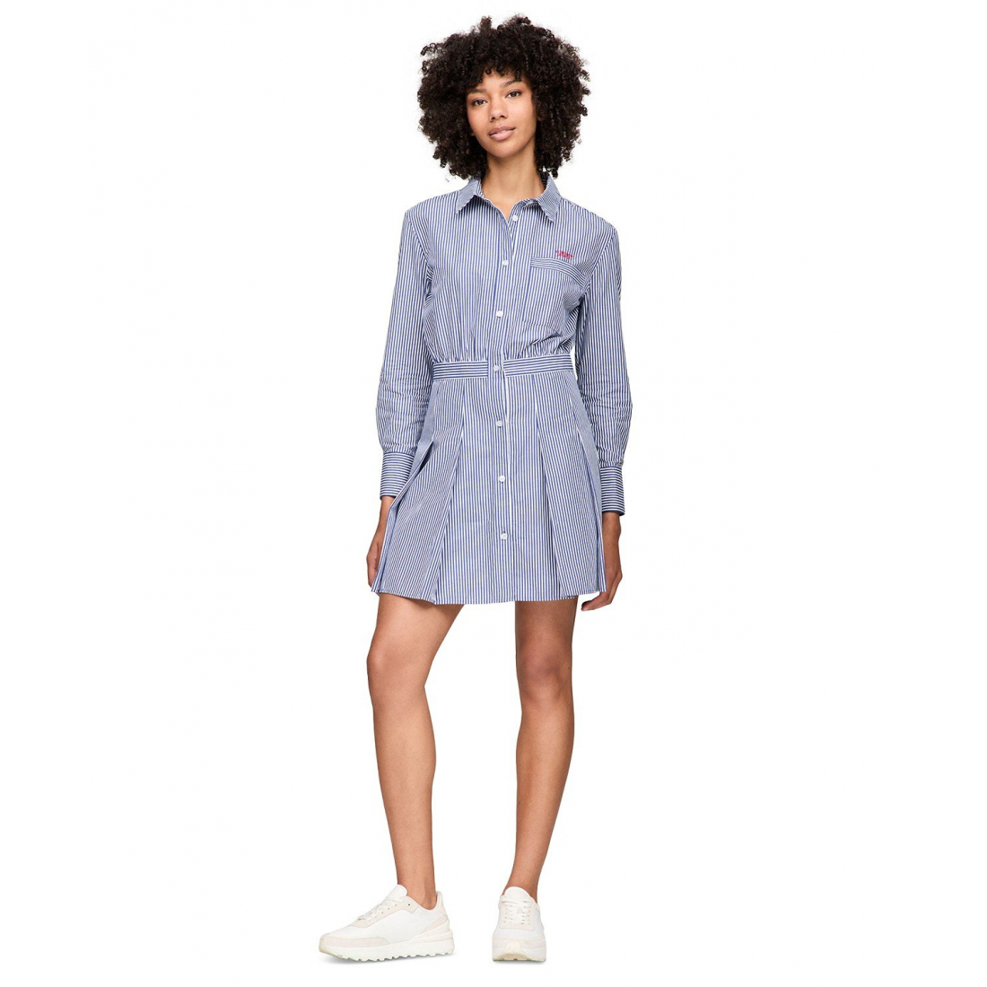 Robe chemise 'Striped Poplin' pour Femmes