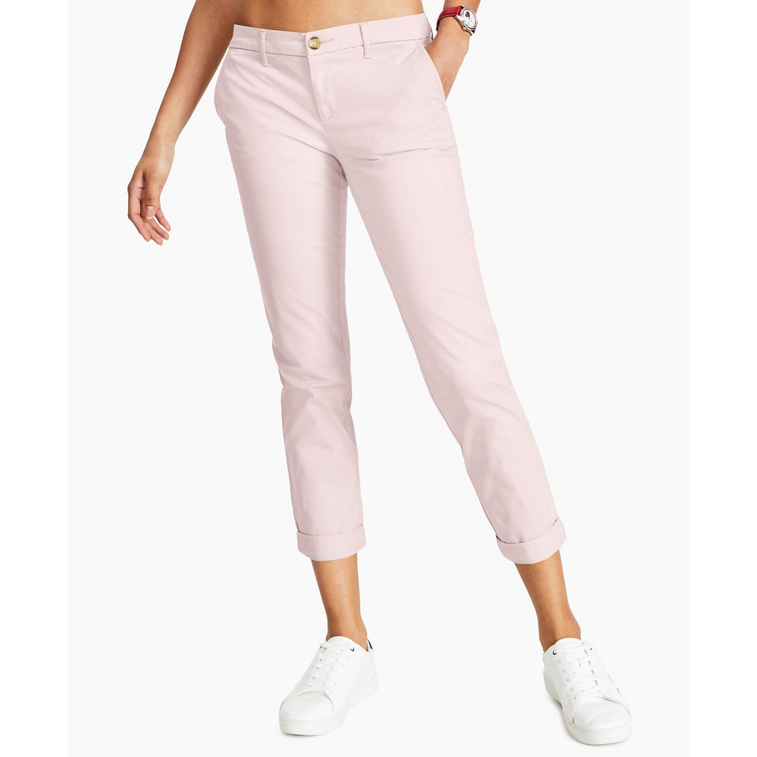 Women's 'TH Flex Hampton Cuffed Chino Straight-Leg' Trousers
