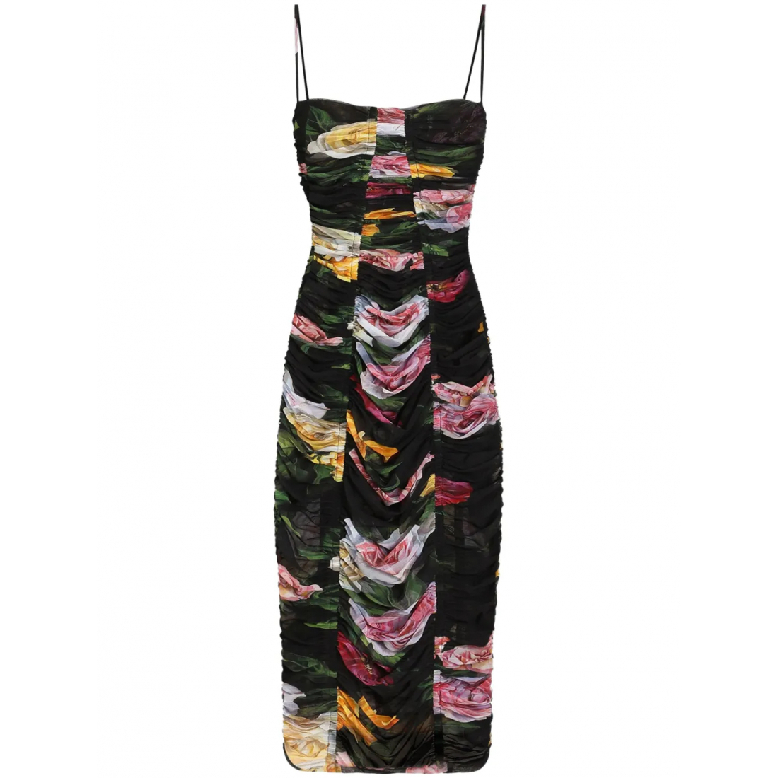 Robe Midi 'Floral-Print' pour Femmes