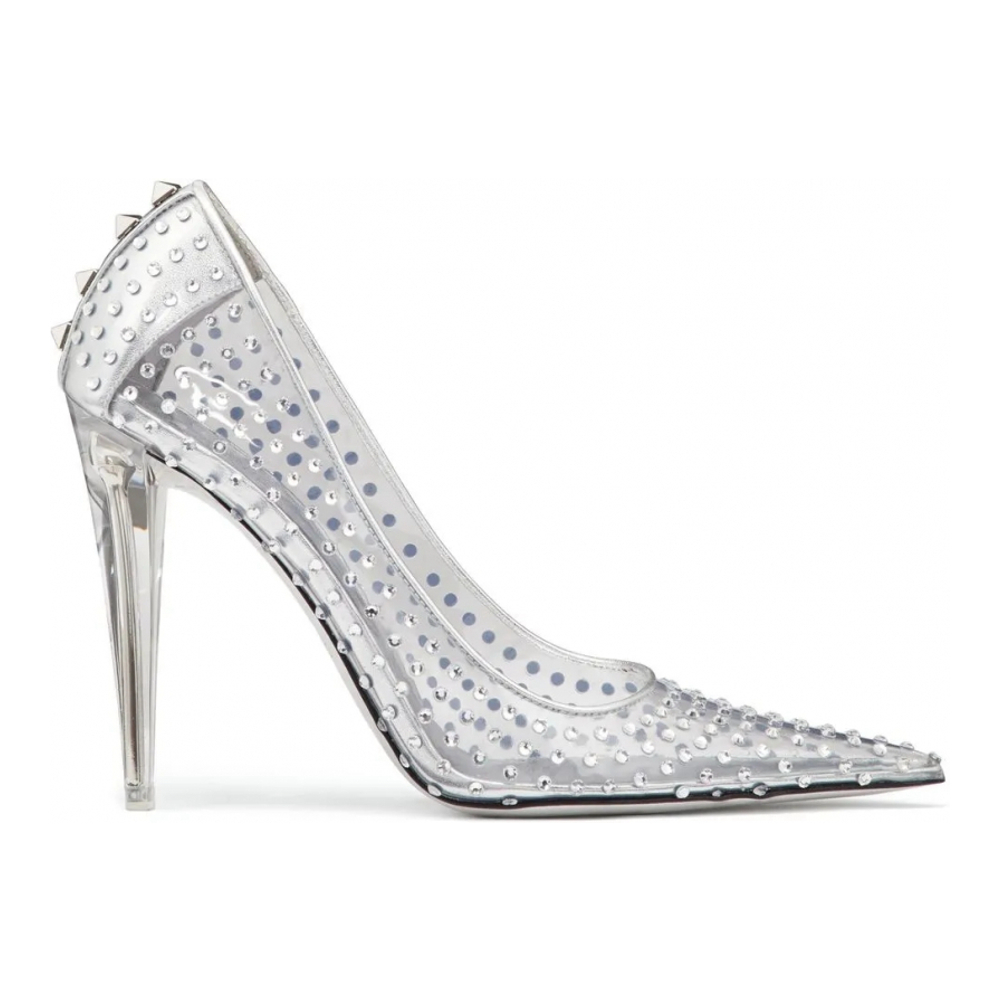 Escarpins 'Crystal-Embellished Transparent' pour Femmes