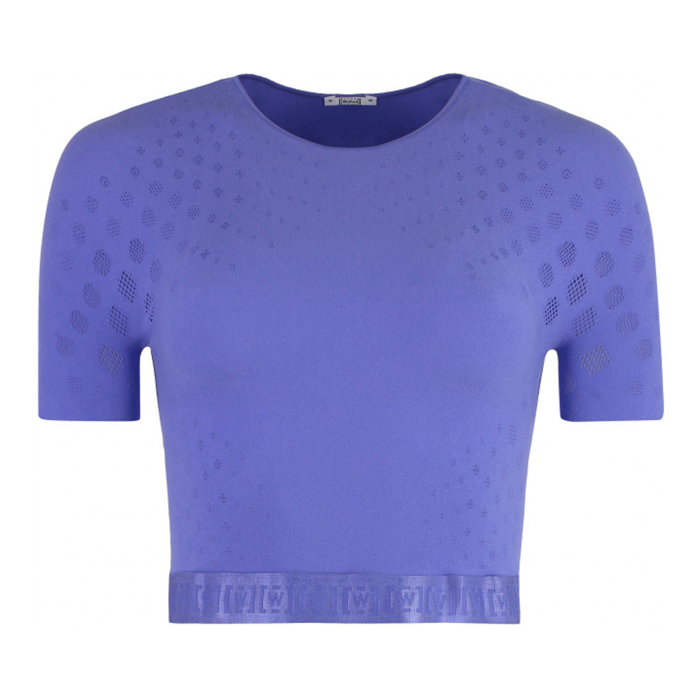 Crop Top 'Dots Illusion Net' pour Femmes