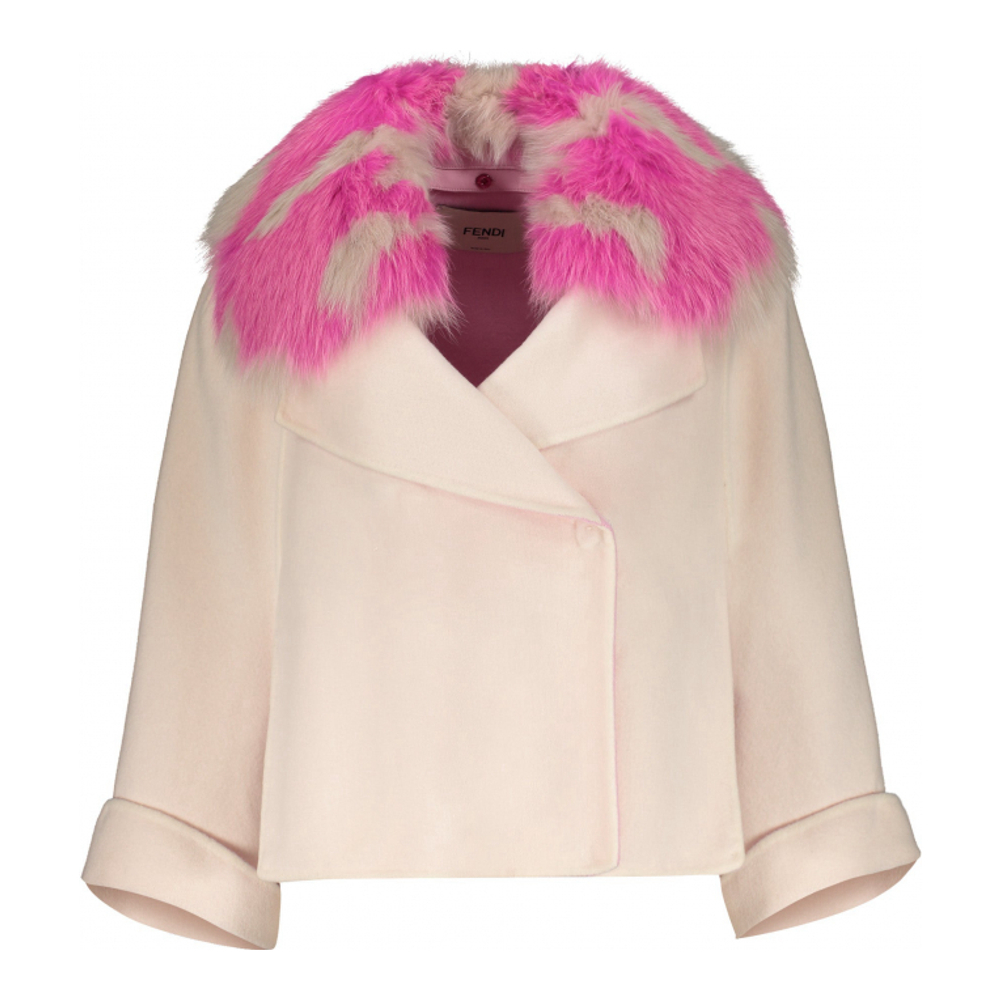 Manteau 'Fur Collar Cape' pour Femmes