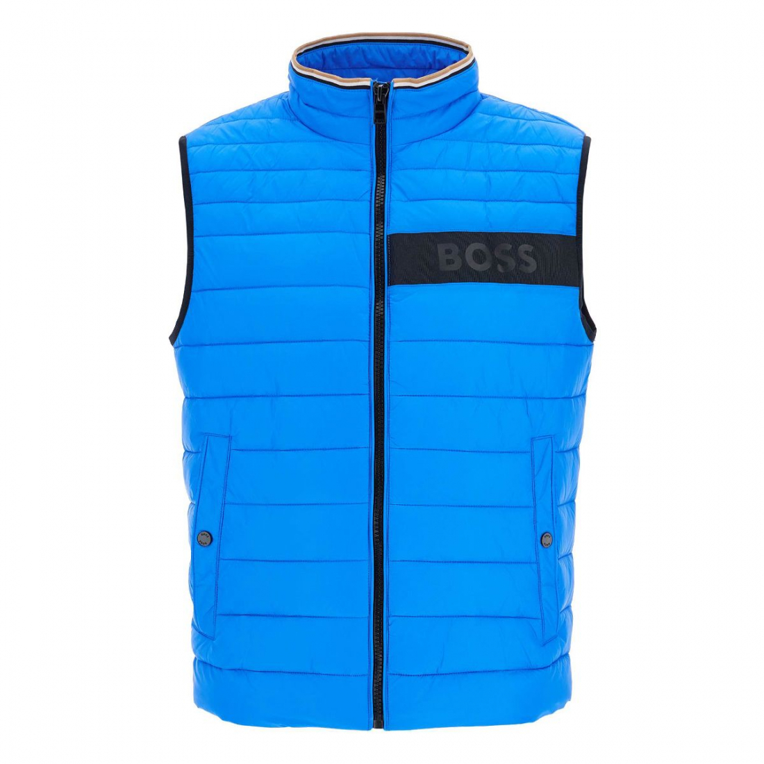 Gilet 'Quilted With High Collar And Zip' pour Hommes