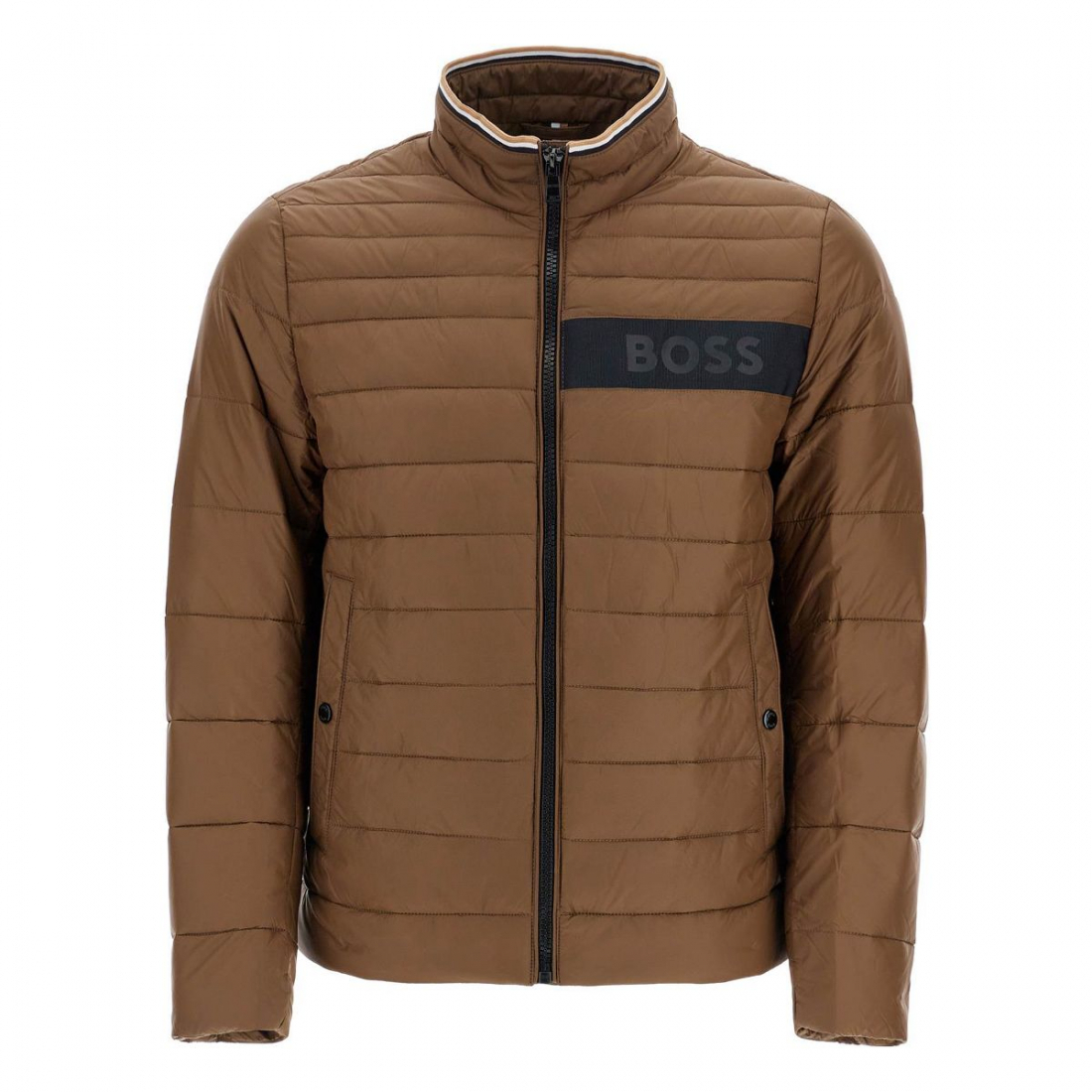 Doudoune en plumes 'Striped Slim With High Collar' pour Hommes