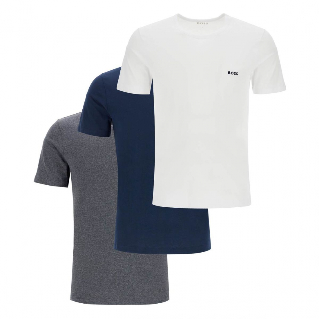 T-shirt 'Embroidered Logo' pour Hommes - 3 Pièces