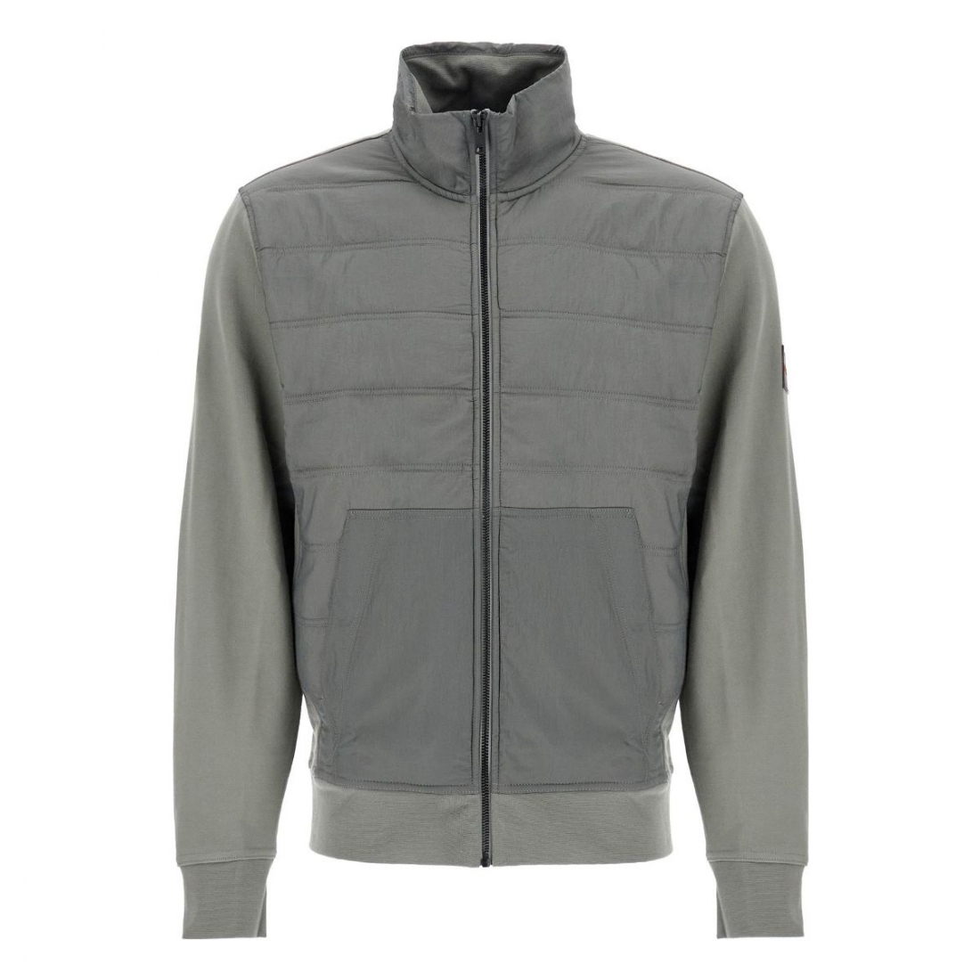 Sweatshirt 'Quilted High Collar Zip' pour Hommes