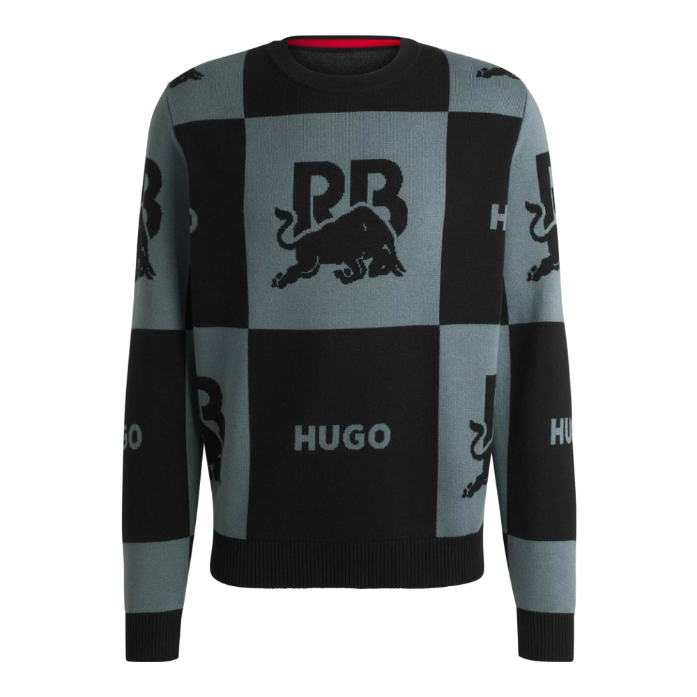 Pull 'X RB Checkerboard With Bull Motif' pour Hommes