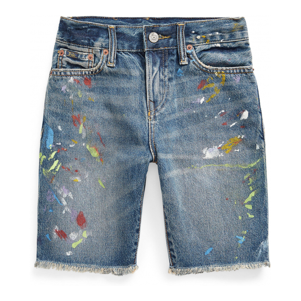 'Sullivan Splatter Denim Shorts' pour Grands garçons