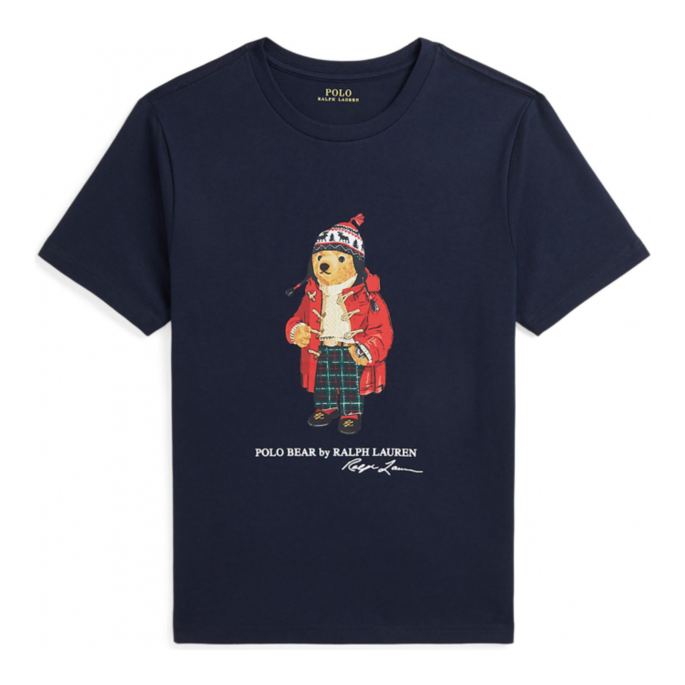 'Polo Bear Cotton Jersey T-Shirt' pour Enfant et petit garçon