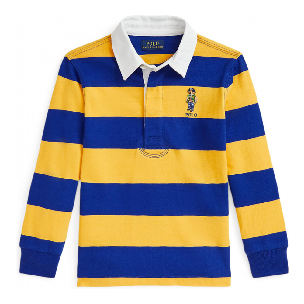 'Polo Bear Cotton Jersey Rugby Shirt' pour Enfant et petit garçon