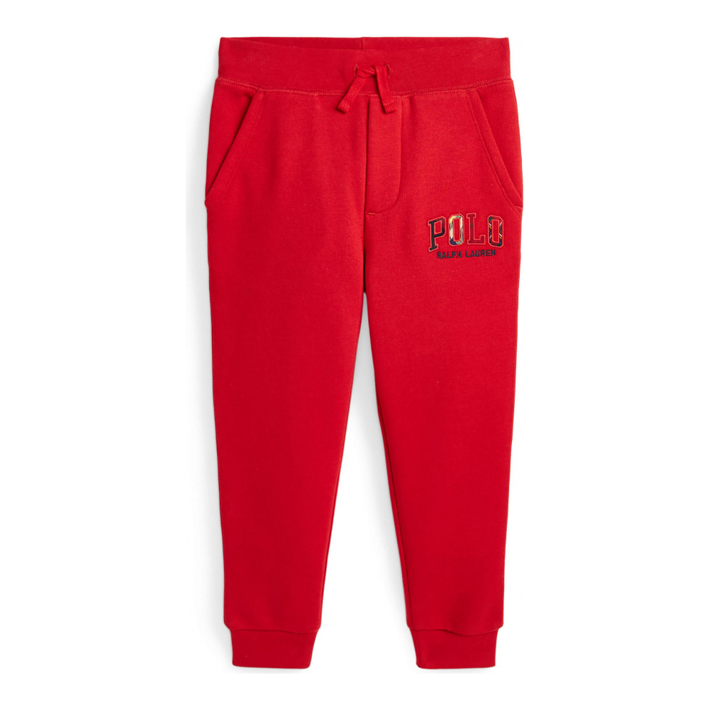 'Plaid-Logo Fleece Jogger Pants' pour Petits garçons