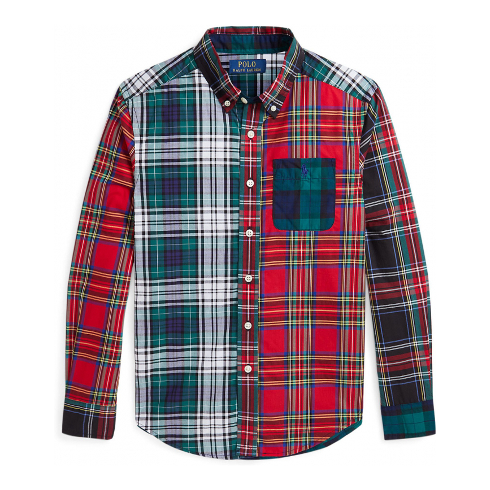 'Plaid Cotton Fun Shirt' pour Grands garçons