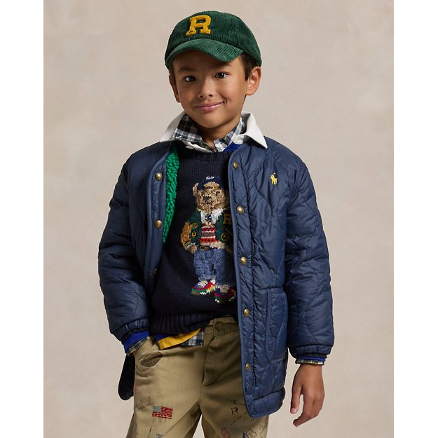 'Reversible Ripstop & Fleece Down Jacket' pour Petits garçons