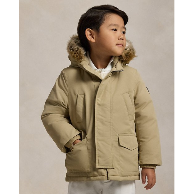 'Faux-Fur-Trim Down Parka' pour Petits garçons