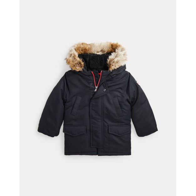 'Faux-Fur-Trim Down Parka' pour Petits garçons